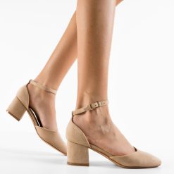 Pantofi dama Keats Bej 4