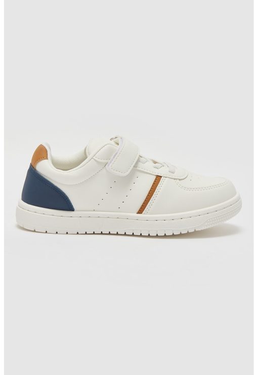 Pantofi de piele ecologica cu velcro-BAIETI/INCALTAMINTE/Pantofi clasici-INCALTAMINTE/Pantofi clasici