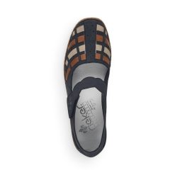 Pantofi de piele naturala Rieker 41369-14-Pantofi-Pantofi