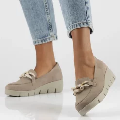 Pantofi piele naturala 4128 bej-Pantofi-Pantofi