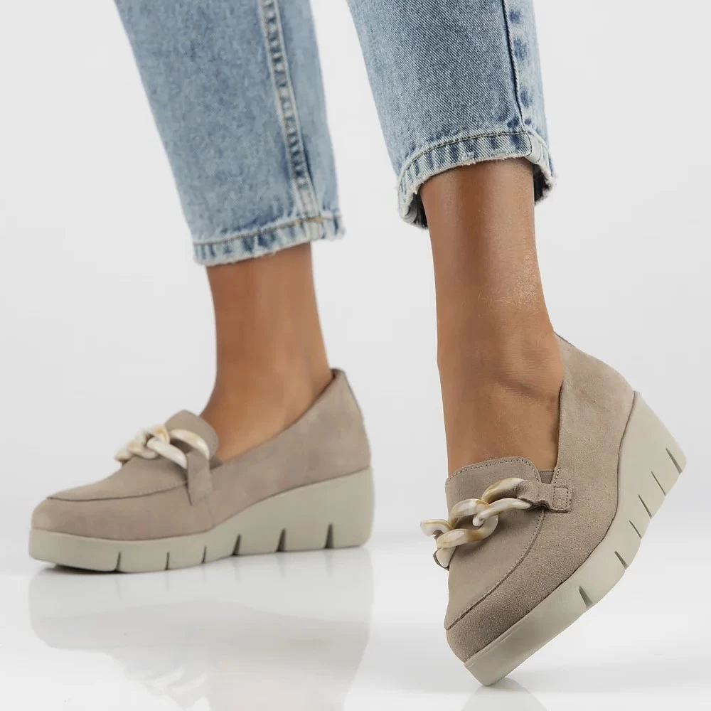 Pantofi piele naturala 4128 bej-Pantofi-Pantofi