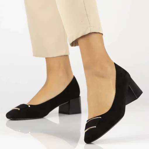 Pantofi piele naturala 6267 negru-Pantofi-Pantofi