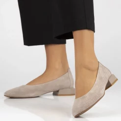 Pantofi piele naturala 6789 bej-Pantofi-Pantofi