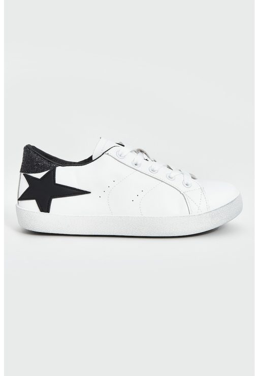 Pantofi sport de piele ecologica cu detalii stralucitoare-FEMEI/INCALTAMINTE/Pantofi sport si tenisi-INCALTAMINTE/Pantofi sport si tenisi