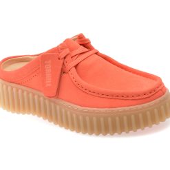 Papuci CLARKS portocalii