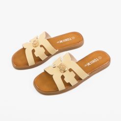 Papuci dama Elesa Bej 3