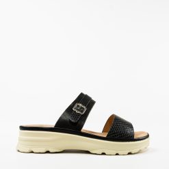 Papuci dama Flavas Negre 2