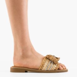 Papuci dama Koral Bej 5