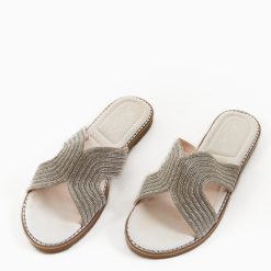 Papuci dama Meiem Argintii 4
