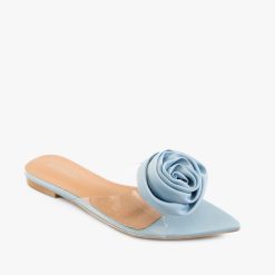 Papuci dama Narkis Albastri 4