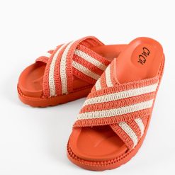 Papuci dama Pratoria Portocalii 4