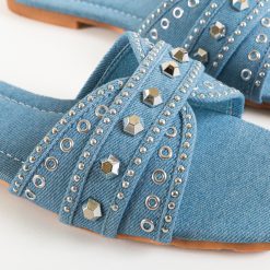 Papuci dama Sydney Albastri 5