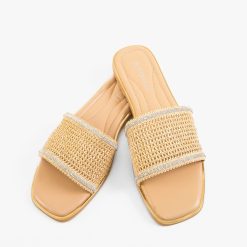 Papuci dama Tynele Bej 3