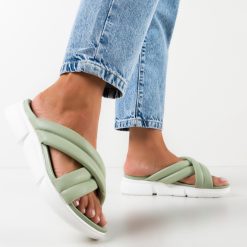 Papuci dama Viviene Turcoaz 2