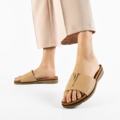 Papuci dama Yaffe Bej 2