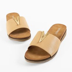 Papuci dama Yaffe Bej 5