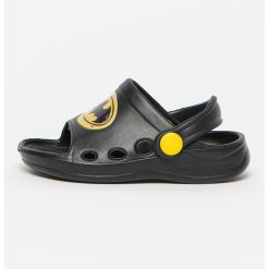 Papuci slingback cu aplicatie Batman-BAIETI/INCALTAMINTE/Papuci-INCALTAMINTE/Papuci