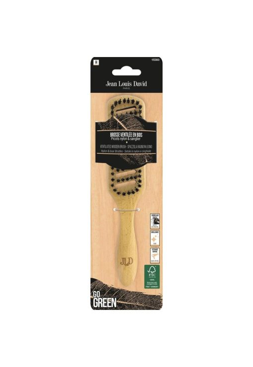 Perie din lemn pentru par ud Jean Louis David - 1 bucata-FEMEI/INGRIJIRE COSMETICA/Make-up-INGRIJIRE COSMETICA/Make-up