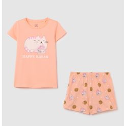 Pijama cu imprimeu grafic-FETE/IMBRACAMINTE/Pijamale si halate de baie-IMBRACAMINTE/Pijamale si halate de baie