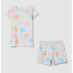Pijama din bumbac cu imprimeu-FETE/IMBRACAMINTE/Pijamale si halate de baie-IMBRACAMINTE/Pijamale si halate de baie