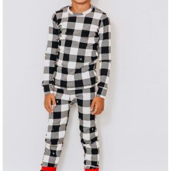 Pijama in carouri-FETE/IMBRACAMINTE/Pijamale si halate de baie-IMBRACAMINTE/Pijamale si halate de baie