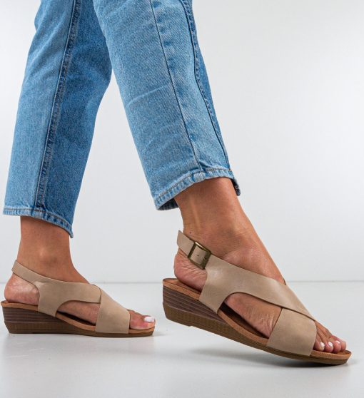 Platforme Dagol Bej-Sandale-Sandale