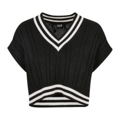 Pulover crop cu model torsade-FEMEI/IMBRACAMINTE/Pulovere si cardigane-IMBRACAMINTE/Pulovere si cardigane