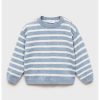 Pulover din amestec de bumbac cu dungi-FETE/IMBRACAMINTE/Pulovere si cardigane-IMBRACAMINTE/Pulovere si cardigane