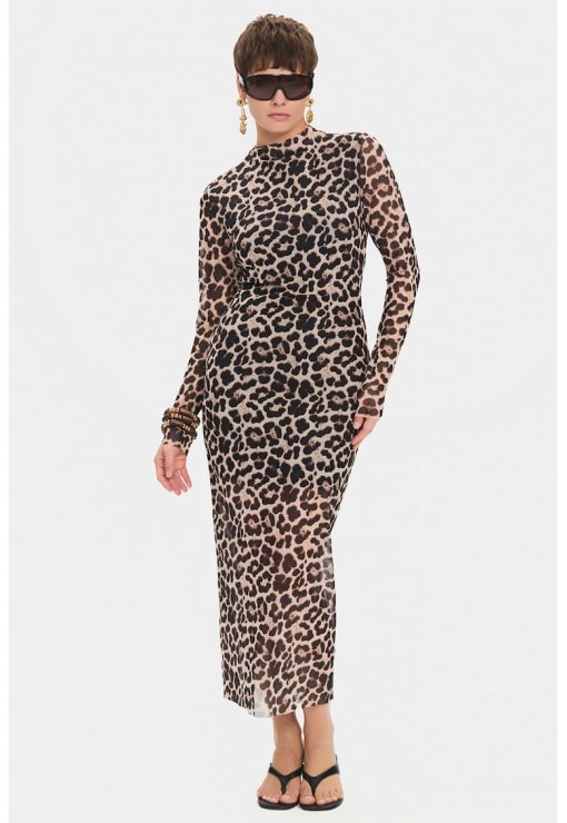 Rochie cambrata cu detalii semi-transparente-FEMEI/IMBRACAMINTE/Rochii-IMBRACAMINTE/Rochii