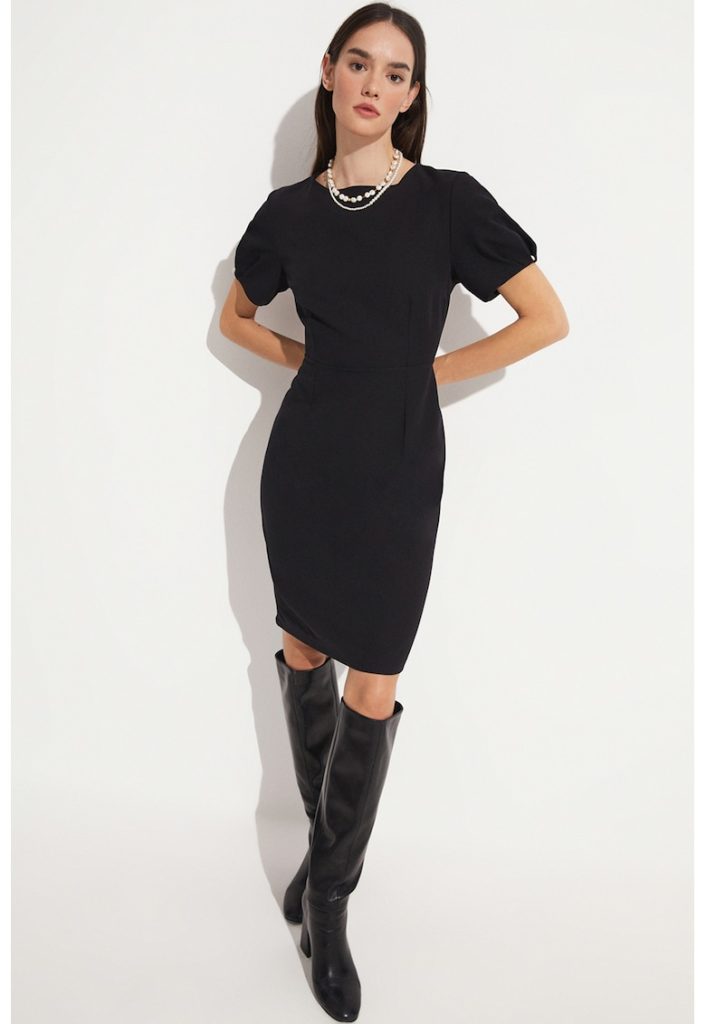 Rochie cambrata cu maneci bufante-FEMEI/IMBRACAMINTE/Rochii-IMBRACAMINTE/Rochii