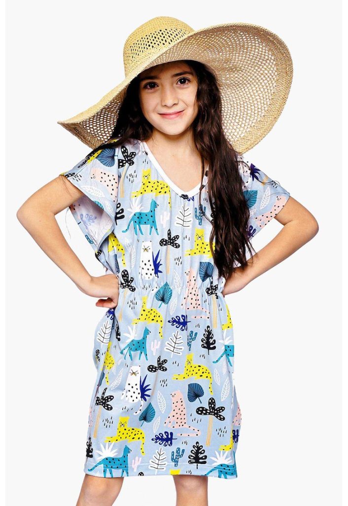 Rochie de plaja cu talie elastica-FETE/IMBRACAMINTE/Rochii-IMBRACAMINTE/Rochii