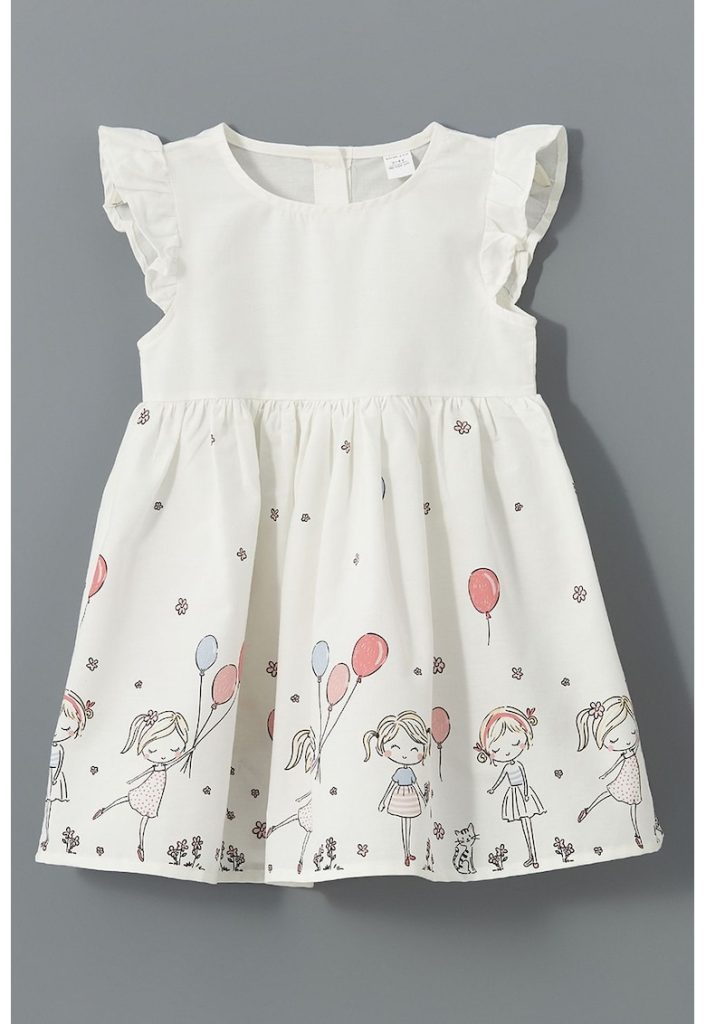 Rochie din bumbac cu croiala baby-doll-FETE/IMBRACAMINTE/Rochii-IMBRACAMINTE/Rochii