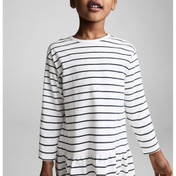 Rochie din bumbac cu model in dungi-FETE/IMBRACAMINTE/Rochii-IMBRACAMINTE/Rochii