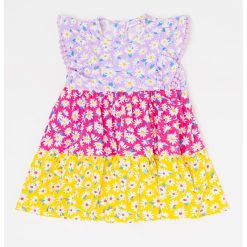 Rochie evazata cu model floral-FETE/IMBRACAMINTE/Rochii-IMBRACAMINTE/Rochii
