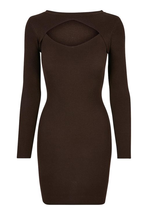 Rochie striata cu decupaj frontal-FEMEI/IMBRACAMINTE/Rochii-IMBRACAMINTE/Rochii