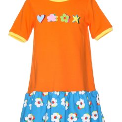 Rochie tricou cu imprimeu grafic-FETE/IMBRACAMINTE/Rochii-IMBRACAMINTE/Rochii