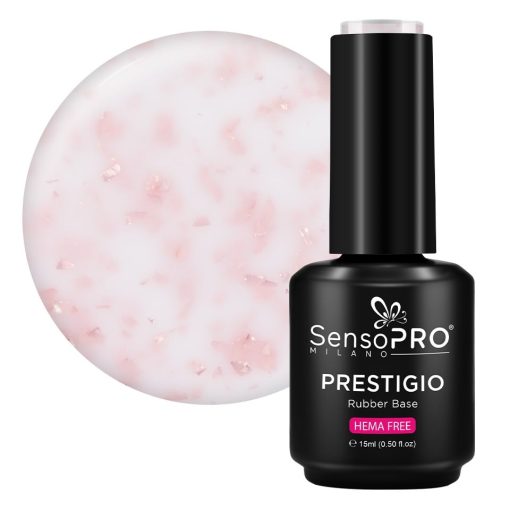 Rubber Base PRESTIGIO SensoPRO Milano - Bubble Charm 15ml-Rubber Base > Rubber Base PRESTIGIO 15ml