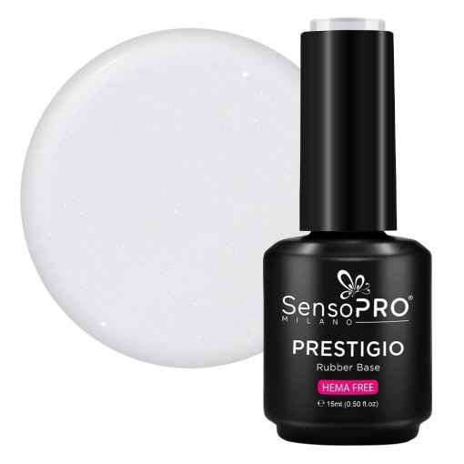 Rubber Base PRESTIGIO SensoPRO Milano - Ivory Silk 15ml-Rubber Base > Rubber Base PRESTIGIO 15ml