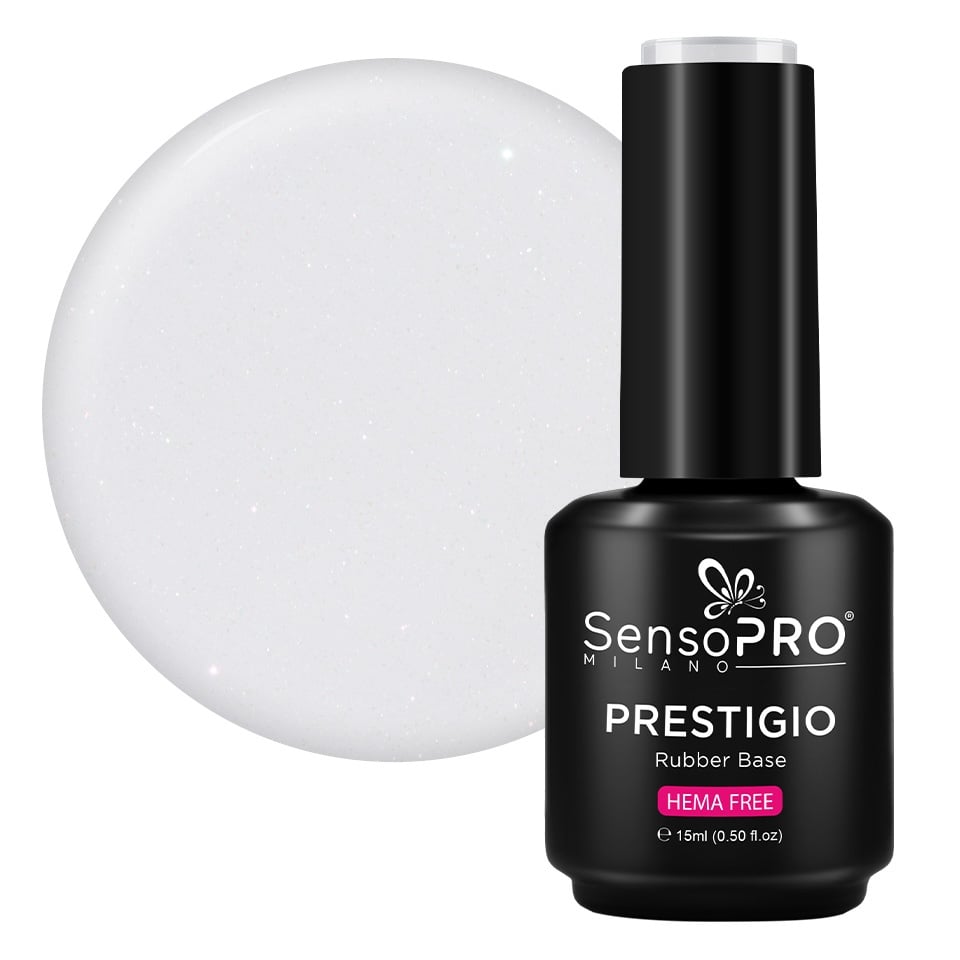 Rubber Base PRESTIGIO SensoPRO Milano - Ivory Silk 15ml-Rubber Base > Rubber Base PRESTIGIO 15ml