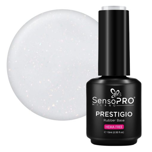 Rubber Base PRESTIGIO SensoPRO Milano - Milky Pearl 15ml-Rubber Base > Rubber Base PRESTIGIO 15ml