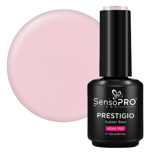 Rubber Base PRESTIGIO SensoPRO Milano - Pink Delight 15ml-Rubber Base > Rubber Base PRESTIGIO 15ml