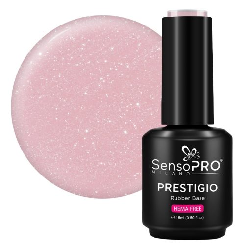 Rubber Base PRESTIGIO SensoPRO Milano - Pinky Promise 15ml-Rubber Base > Rubber Base PRESTIGIO 15ml
