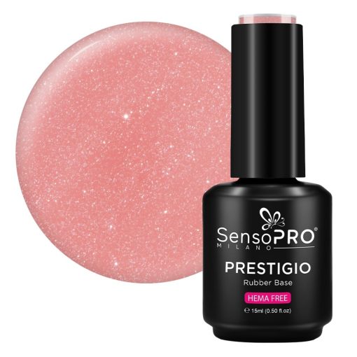 Rubber Base PRESTIGIO SensoPRO Milano - Poppy Charm 15ml-Rubber Base > Rubber Base PRESTIGIO 15ml