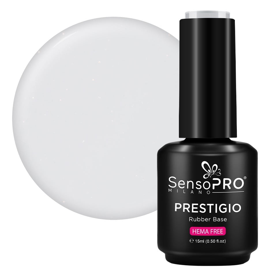 Rubber Base PRESTIGIO SensoPRO Milano - Porcelain Light 15ml-Rubber Base > Rubber Base PRESTIGIO 15ml
