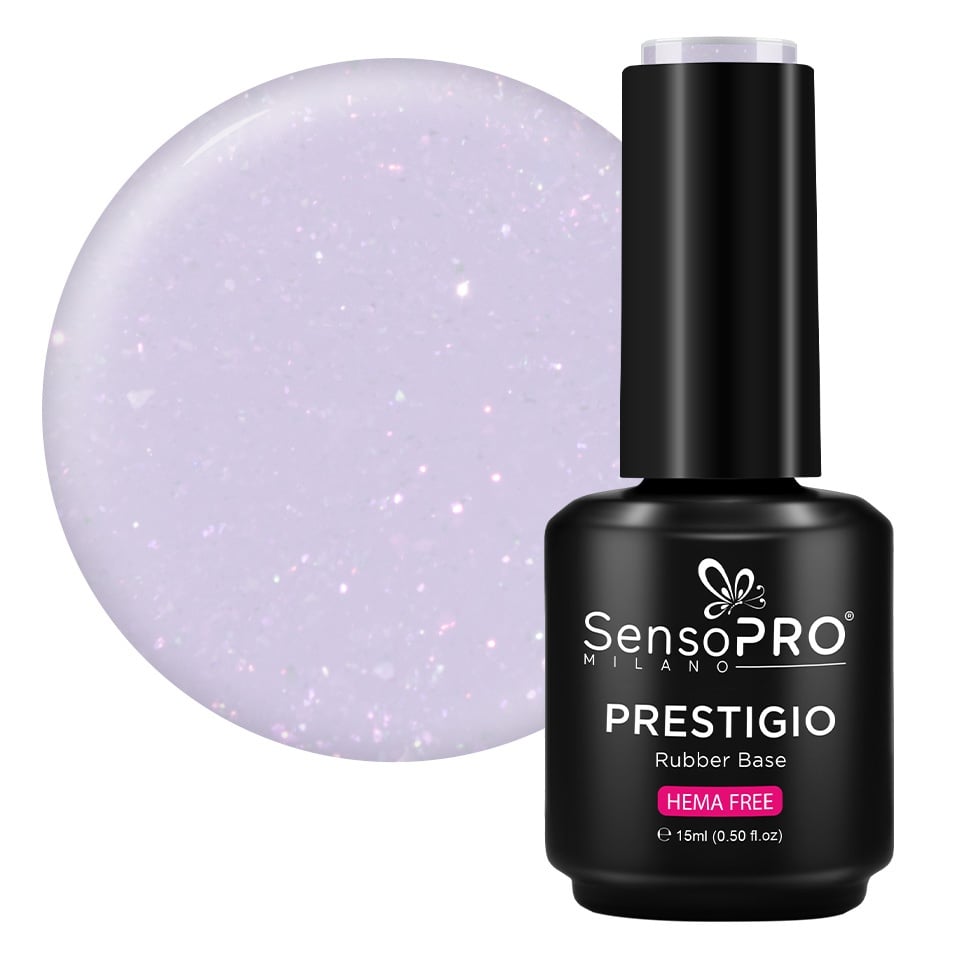 Rubber Base PRESTIGIO SensoPRO Milano - Soft Amethyst 15ml-Rubber Base > Rubber Base PRESTIGIO 15ml