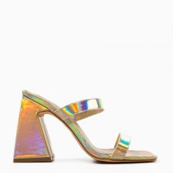 Saboti cu toc Luanda Aurii 5