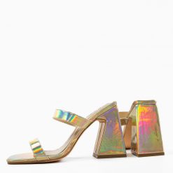 Saboti cu toc Luanda Aurii 6