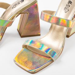 Saboti cu toc Luanda Aurii 7