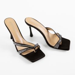 Saboti cu toc Mura Negri 5