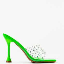 Saboti cu toc Zara Verzi 3